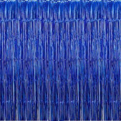 PartySanta Sparkling Blue Back Drop Curtain 1 Piece of 6x3 Feet for Birthday, Anniversaries and Party Decoration.