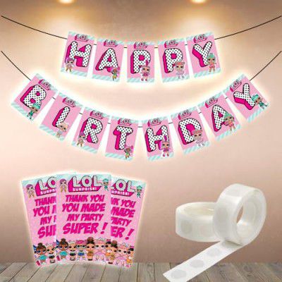Partyzon Gifts Thank You Tags Thank u Cards for Gifts 20 Nos Cards and Glue Dots (LOLO)