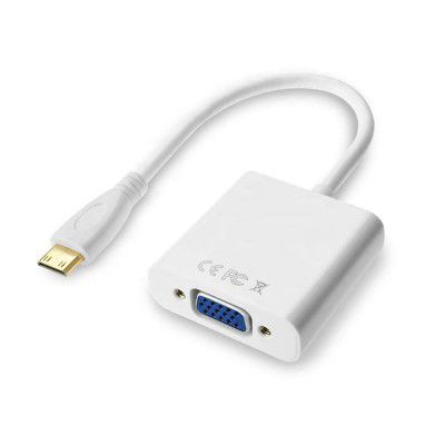 PARUHT HDMI to Vga, HDMI Male to VGA Female Adapter for Computer, Desktop, Laptop, PC, Monitor, Projector, Full HDTV, Media Players, Xbox [NOT for VGA to HDMI](Black or White, Any Colour)