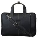 Parvenir Black 15.6 Vegan Leather Bag (Parv-1001)...