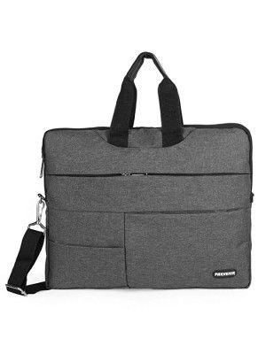 Parvenir Office Laptop Bags Briefcase 15.6 Inch for Women and Men (Grey) (PARV-108G)
