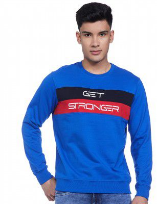 Parx Cotton Blend Men Crew Neck Sweatshirt