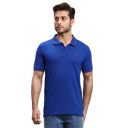 Parx Men's Cotton Polyester Blend Solid Pattern Regular Fit Rib Collar Polo Neck Half Sleeve Casual T-Shirt...