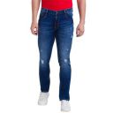 Parx Men's Flat Front Skinny Cropped Fit Light Blue Jeans...