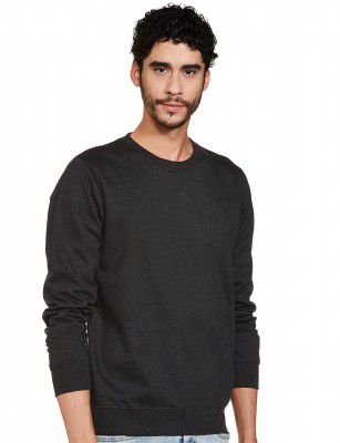 Parx Mens Full Sleeve Regular FIT Dark Grey Casual Sweatshirt