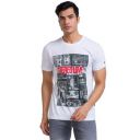 Parx Men's Pure Cotton Graphic Pattern Regular Fit Round Neck Half Sleeve Casual T-Shirt...