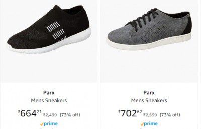 Parx Mens Sneakers Upto 73% Off