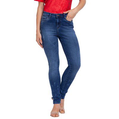 Parx Woman Dark Blue Jeans (Size: 26)-XWYA00130-B7