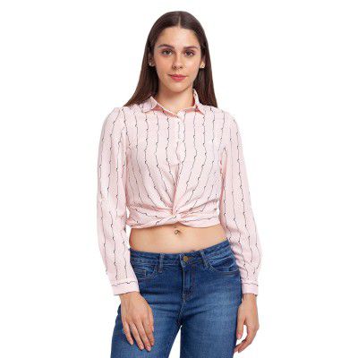Parx Woman Light Red Top (Size: M)-XWAX00282-R2