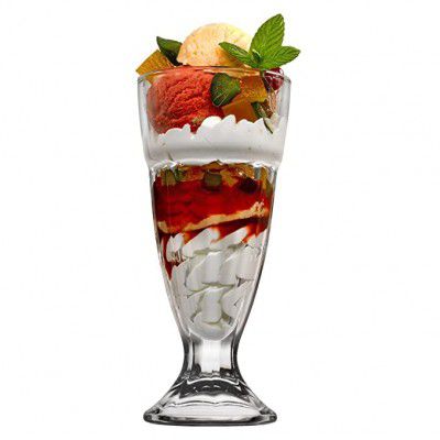 Pasabahce Artic Ice Cream Cup Set, 300 ml, Set of 4, Transparent, Large (51128)