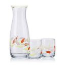 Pasabahce Cotton Candy Glass Juice Set from House of Pasabahce from Turkey, Printed Transparent Cotton Candy Glass Juice Set, 1180 ml + 350 ml in Set of 1+2 Pcs, Perfect fit for Water/Juice....