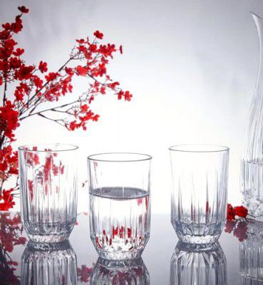 Pasabahce Echo Glass Water Glass, 350 ml in Set of 6 Pcs