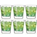 Pasabahce Glass Carre Water/Juice/Whisky Tumbler 205 ml 6 Pcs Set, Transparent (PB Carre)...