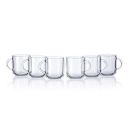 Pasabahce Iconic Mug from House of Pasabahce The Original Pasabahce from Turkey, Transparent Iconic Mugs, 245 ml in Set of 6 Pcs, Perfect fit for Milk/Tea/Coffee....