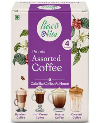 Pasco Vita - Cold Coffee Premix - Assorted Variety Pack - 100g (4 Sachets x 25g)