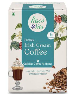 Pasco Vita - Cold Coffee Premix Irish Cream - Instant Coffee Powder with Rich Flavor & A Touch of Irish Cream - 125g (5 Sachets x 25g)