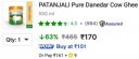 PATANJALI Pure Danedar Cow Ghee (500 ml)...