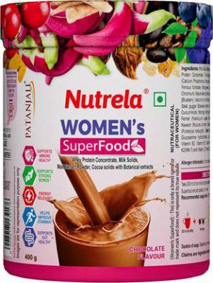 PATANJALI Womens SuperFood Nutrition Drink (400 g, Chocolate Malty Caramel and Vanilla Careel Flavor Flavored)