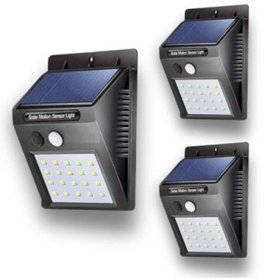 Patio Planet 20 Led Solar Motion Sensor Light, Plastic Outdoor Weatherproof for Driveway Garden Path Yard Outdoor, Home Decoration White (1)