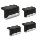 Patio Planet Outdoor Solar Deck Lights: Solar Waterproof LED ABS Solar Lights for Outdoor Stairs, Step Light (4)...