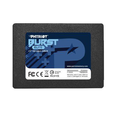 Patriot Memory Burst Elite SATA 3 120GB SSD 2.5 Solid State Drive (PBE120GS25SSDR)