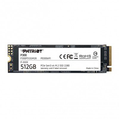 Patriot P300 M.2 PCIe Gen 3 x4 512GB Low-Power Consumption SSD