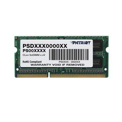 Patriot Signature 4 GB PC3-10600 1333 MHz DDR3 SODIMM Notebook Memory PSD34G13332S