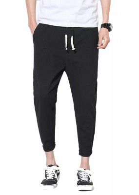 PAUSE Solid Slim Fit Ankle Length Men's 4Way Lycra Trouser