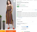 pavitra fashion  Women Fit and Flare Orange Dress...