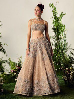 Payal & Zinal Embellished Thread Work Ready to Wear Lehenga