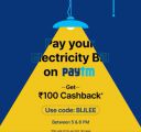 Paytm Electricity Bill Payment offer Flat ₹100 Cashback on Minimum Order ₹500...