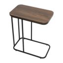 PAZANO Premium Side Table || Metal Side Table with Wooden Top || Side Table for Living Room, Sofa Side Table or Bed Side Stand...