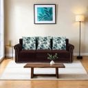 Peachtree Alton 3 Seater Sofa, 3 Year Warranty | Padded Armstyle (Dark Brown)...