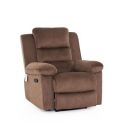 Peachtree Home Accents Metro Velvet Manual Single Seater Recliner Sofa in Dark Brown Colour for Home and Living Room in...