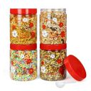 PEARLPET Blossom Jar Plastic Containers for Kitchen Storage | Plastic Container Set ...
