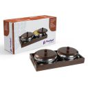 PEARLPET Hazel Stainless Steel 2 Bowls Set(500ml) | With Tray...