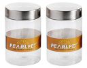 PEARLPET Plus Range Plastic Storage Jars & Containers Bpa-Free |2 pieces of 1400 Ml...