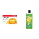 Pears Pure And Gentle Soap Bar, 125g (Pack Of 3) & Liril Lemon and Tea Tree Oil Body Wash, 250 ml...