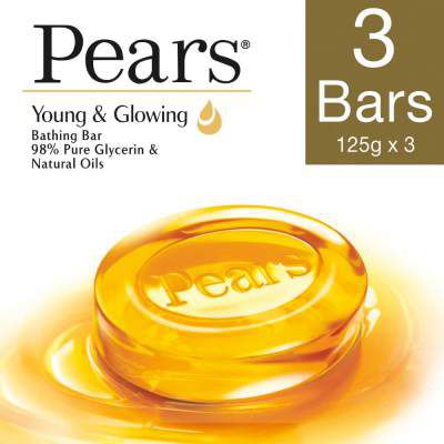 Pears Pure And Gentle Soap Bar, 125g*3(Offer Pack)