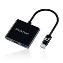 PEATOP® 3-in-1 USB C Hub with Type C Power Delivery,...