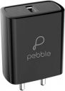 Pebble 18 W 3.1 A Mobile Charger with Detachable Cable&nbsp;&nbsp;(Black, Cable Included)...