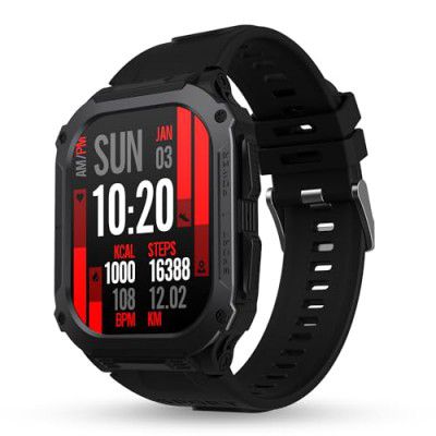 Pebble Bravo 1.99" (5.05 cm) Infinite Display, Bright HD Display 600Nits BT Calling - Jet Black