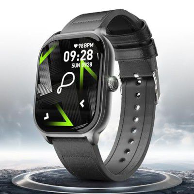 Pebble Edge 2.01" True HD Display, BT Calling, Smart Watch (Onyx Black)