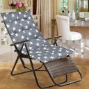 PEBSTY Microfibre Geometric, Polka Chair Pad Pack of 1  (Grey)...