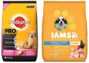 Pedigree & IAMS Combo for Puppy - PRO Expert Nutrition Dry Dog Food (Large Breed, 3-18 Months) 10 kg + Proactive Health (Large Breed, <2 Years) 3 kg...