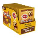 Pedigree Meat Jerky Treats for Adult Dogs, Grilled Liver Flavour, 12 Pouches (12 x 80g)...