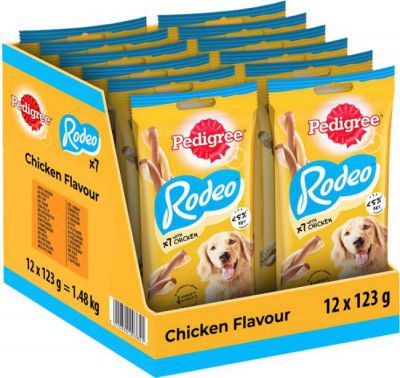 PEDIGREE Rodeo Chicken Dog Treat  (1.48 kg, Pack of 12)