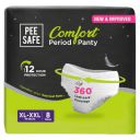 Pee Safe Comfort Period Panties | XL-XXL | 8 Panties | 360° Protection | 12 Hr Protection | Leak Proof | Overnight Comfort | Rash & Toxin Free | Seamless Fit...