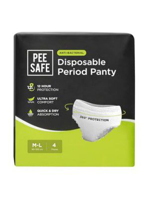 Pee Safe Disposable Period Panties | M-L | 4 Panties