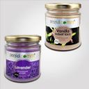 Peepalcomm Hand Made Decoration Poured Glass Scented Fragrance Big Jar Wax Smoke Free Candle Home | Office | Gifting |Decoration| Pack of 2 Combo (Lavender & Vanila-Pack-2)...